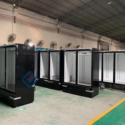 Commercial Pepsi Single Glass Door Embraco Compressor Refrigerator for Supermarket