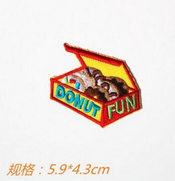 colorful cheap cute fashion pizza embroidery patch