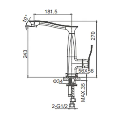 Kitchen sink taps