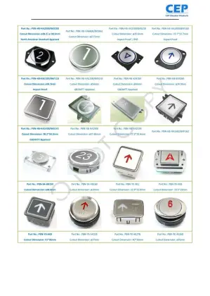 Elevator Push Buttons / COP Buttons / LOP Buttons
