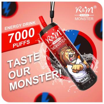 Ae Bar R&amp;M Monster 7000puffs desechable Vapor