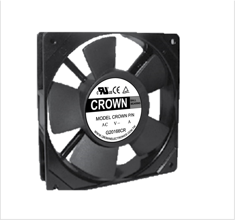 Crown 120x25 12025 Industrial Cooling DCファン