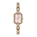 Women's Quartz Jewelry Square Watch With Bracelet Clasp