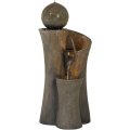 Modern Sphere Curve Zen Outdoor Water Fountain