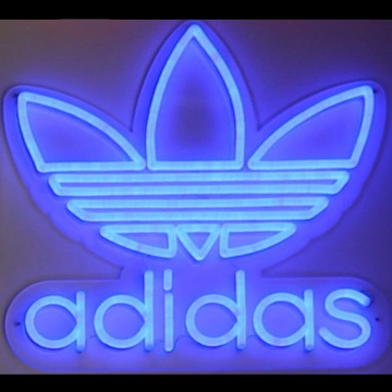 adidas neon logo