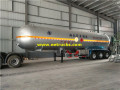 60 CBM 25ton Begagnade LPG Semi Trailers