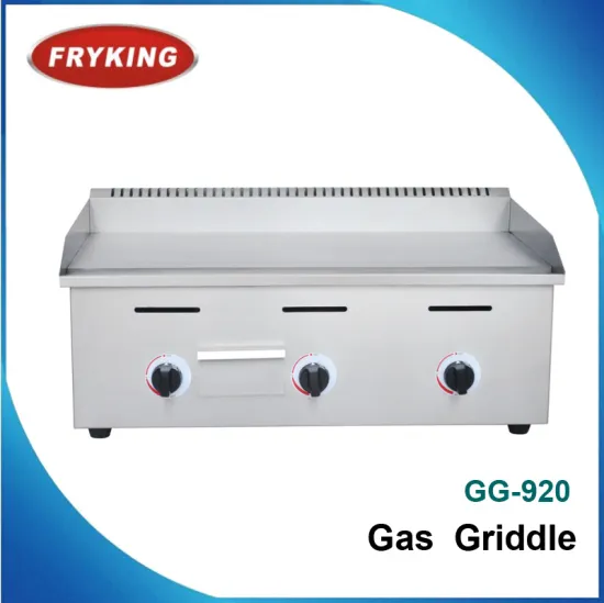 stainless steel counter top flat plate gas griddle