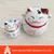Hang act the role ofing Little Colored Porcelain Lucky cat