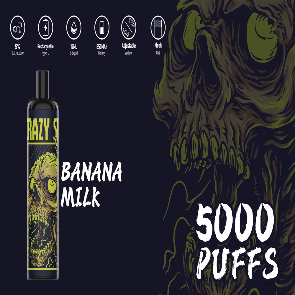 Barra de vape ajustável no fluxo de ar 5000puffs