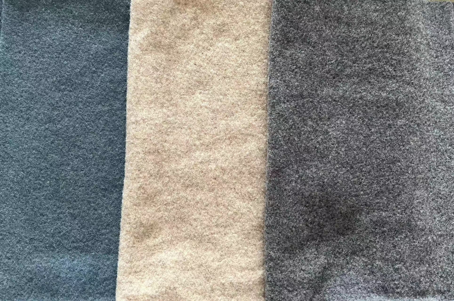 100% wool fleece fabric