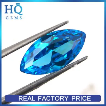 Hot sale marquise aquamarine gems loose cz stones in stock