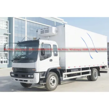 Rwand Japanese brand Qing ling FTR 205HP Multipurpose Ice Cream Fruit Vegetable Meat Transport Refrigerator Truck