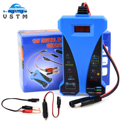 Vstm 12v Digital Car Vehicle Smart Battery Tester Voltmeter Alternator