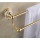 Accesorios de baño de inodoro de aluminio dorado de alta calidad Juego de accesorios de baño