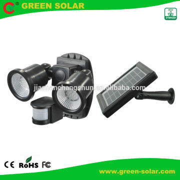 Solar Motion Sensor Light With Double Lamp Head