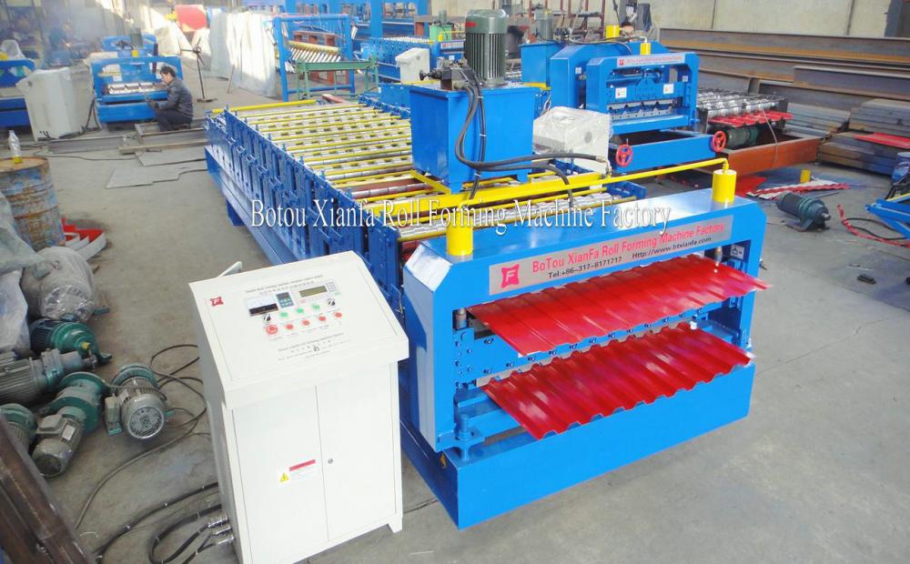 Russian style Double Deck roll forming machine