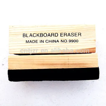 Wholesale School wooden handled Wool Felt Chalkboard White Board Eraser OEM Customized