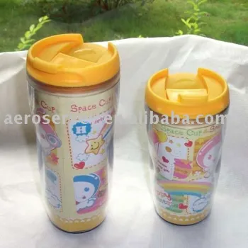 300ml double layer plastic cup