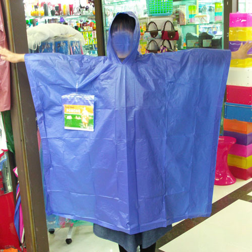 Reusable PVC Rain Poncho with Logo Printing