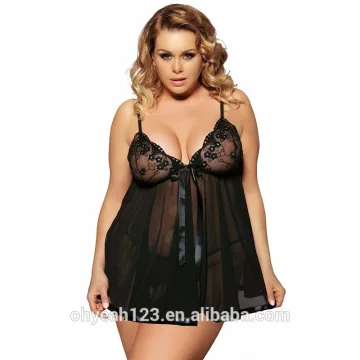 Plus size sexy lace lingerie for fat women