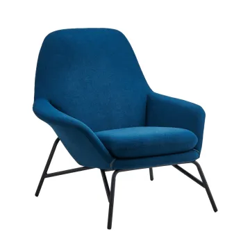 Modern Fabric Accent Lazy Arm Chair for Living Room Bedroom
