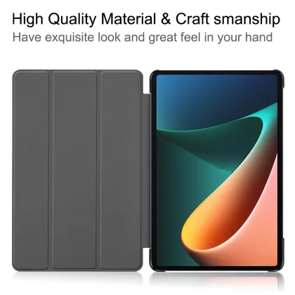 PU Leather Tri-fold Case for Xiaomi Mi Pad 6 11.2 inch 2023