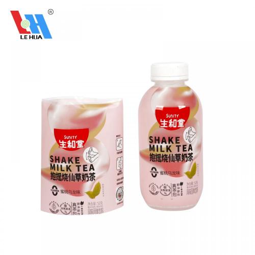 Colorful Sleeve Shrink Wrap Milk Tea Bottle Shrink Sleeve Label Wrap Band Factory