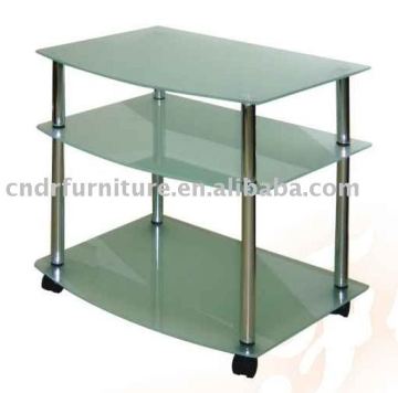 3-layer glass TV stand