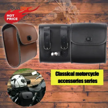 Classical Motorcycles PU Leather Waterproof Saddle Luggage Bag