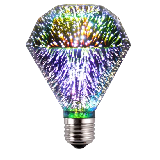 DIA95 diamond 3D firework led bulb lighting decoration 3D bulb
