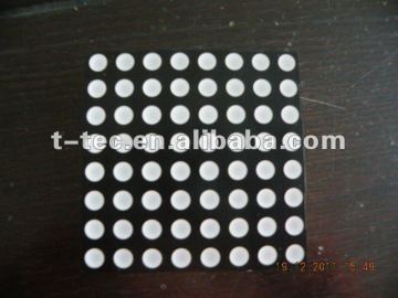 5mm 8x8 matrice a LED a colore singolo giallo-verde