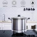 32Quart Silver Aluminum Tamale Steamer Pot