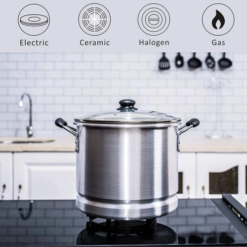 ARC Advanced Royal Champion ARC Tamale Steamer Pot - Aluminum, Stainless  Steel Finish - Cool Grip Handle - Removable Steamer Insert - Ideal for  Tamales and Seafood in the Cooking Pots department at