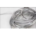 Large quantity provide silver metallic rope