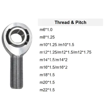 Heavy Duty Chromoly Uniball Metric Thread Rod Ends Bearing Kits (M10, M12, M14, M16, M18, M20)