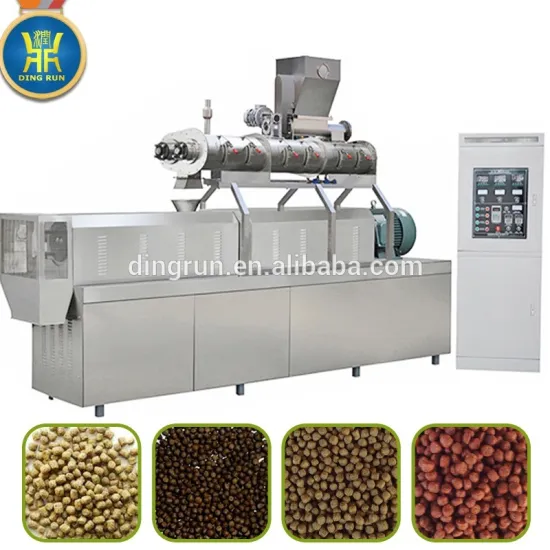 Automatic fish feed extruder machinery plant production line