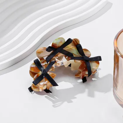 Korean Women's Acetate Wave Hair Clips - New Arrival Fashion Accessory