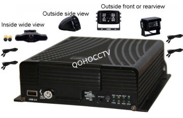 4 Channel Hdd Mobile Dvr With Gps 3g Wifi With 4 Cameras Kits