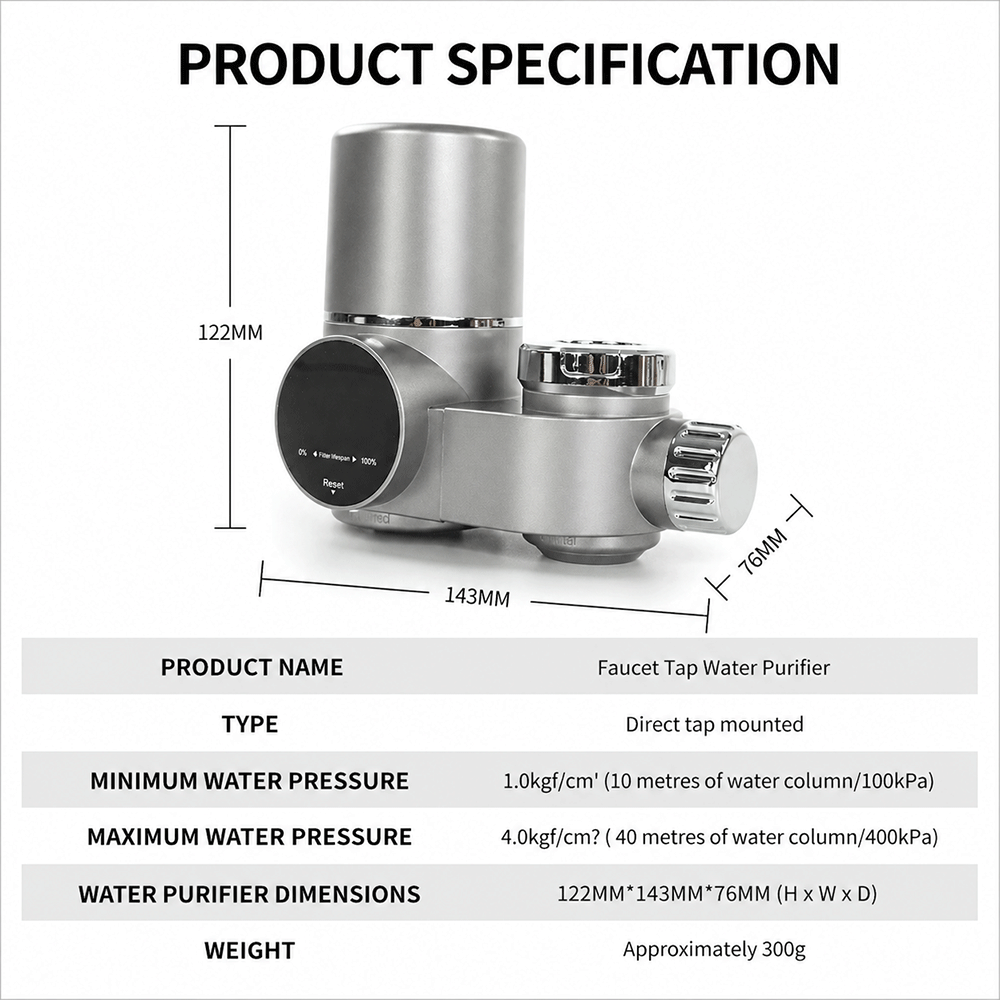 Smart Digital?Display Faucet Water Purifier