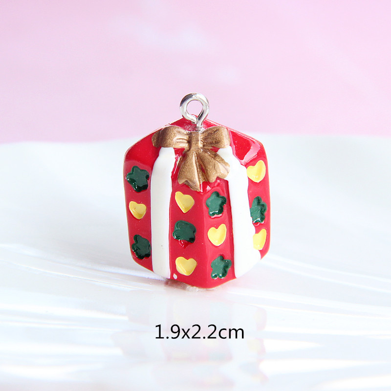 Resin jewelry making christmas gift box charm kit