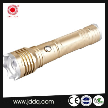 rechargeable Led torch light high power flashlight with compass for camping