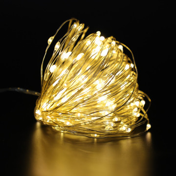 Luces LED USB Cadena Control remoto de guirnaldas de hadas 5m/10m/20m Lámpara de alambre de cobre para Navidad, año nuevo y decoración de jardín