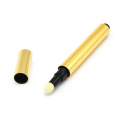 2 ml 3 ml plastic aluminium aangepaste lege gouden lipgloss buis cosmetische pencontainer met sponspunt