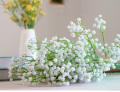 Plástico decorativo flores artificiais