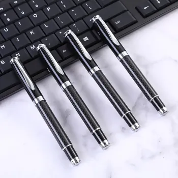 Custom Logo Heavy Duty Luxury Carbon Fiber Gift Pen