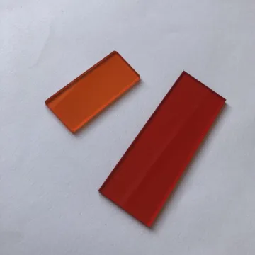 Optical Orange Filter Glass Window
