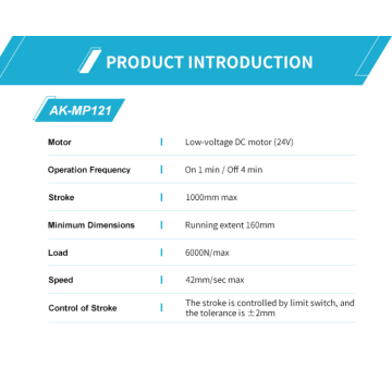 actuador lineal para aplicaciones de muebles