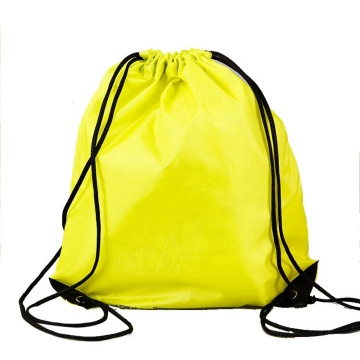Klasik Promosyon Polyester Naylon 210D RPET Sırt Çantası Drawstring Çantası Logo
