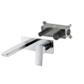 Chrome Finish Single Handle Wall Mounted Bathroom Faucets