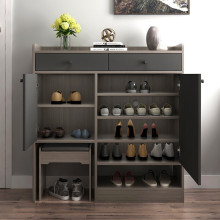 Modern Wooden Shoe Cabinet With Storage